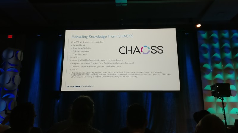 CHAOSS announcement slide